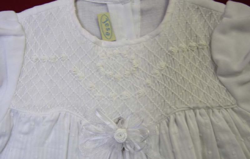 Baptism Dress for Baby Girl, Smocked Dresses Baby Girl, Zuli Kids 412547 -CC05077 - product images  of 