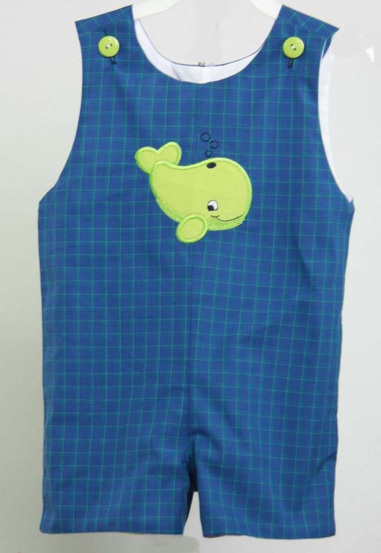 Baby Boy Shortalls, Whale Baby Clothes, Zuli Kids 291363 - product images  of 