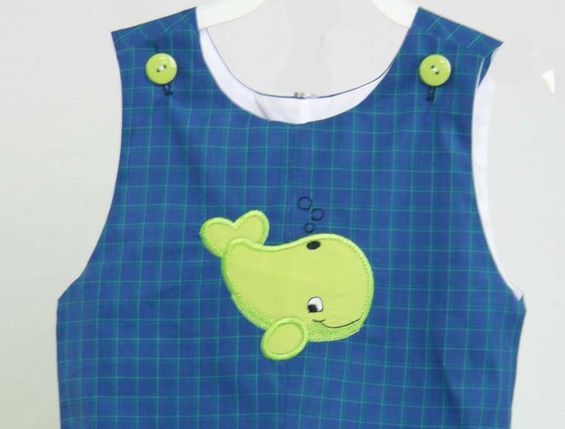 Baby Boy Shortalls, Whale Baby Clothes, Zuli Kids 291363 - product images  of 