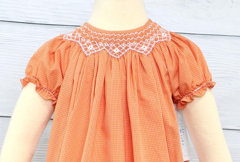 Baby Girl Thanksgiving Dress – Smocked Thanksgiving Outfit by Zuli Kids 412727 -DD122 - product images  of 