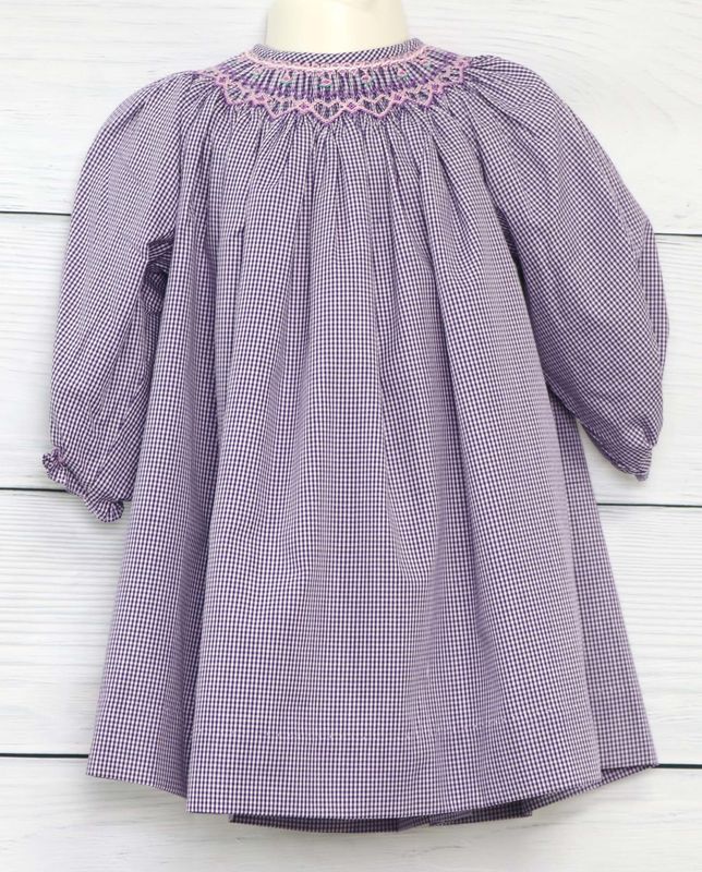 Smocked Dresses Toddler Girl, Smocked Dresses Baby Girl,  Fall Smocked Dress 412260 -AA126 - product images  of 