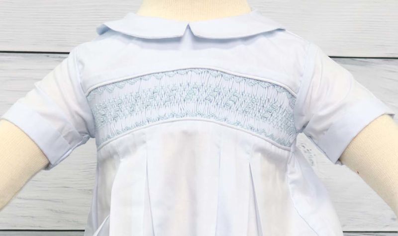 Smocked Baptism Outfit, Baby Boy Christening Outfit, Zuli Kids Clothing  412525 - CC028 - product images  of 