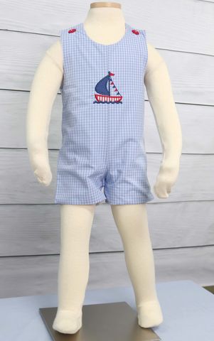 Baby,Sailor,Outfit,,Shortalls,,Zuli,Kids,292462,Boys Beach Outfit - Baby Clothes - Nautical Baby Boy Rompers - White Beach Portrait