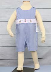 Shortalls,|,Baby,Boys,Outfits,Sailor,Outfit,412027,A009,Sailor Outfit, Shortalls, Baby Boys Outfits, Sailboat Jon Jon - Baby Boy Clothes - Boy Easter Outfits - Easter Jon Jon - Infant Easter - Baby boy romper - Siblings Outfits