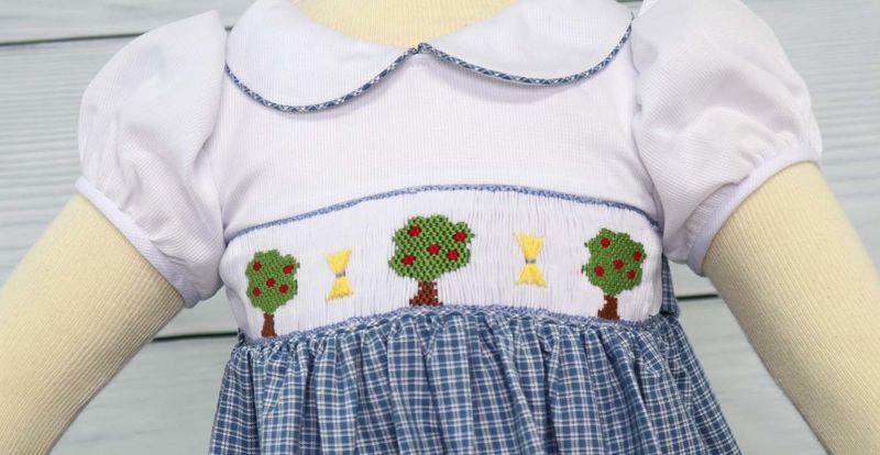 Smocked Dresses, Smocked Baby Clothes, Smocked Dress 412043-A026 - product images  of 