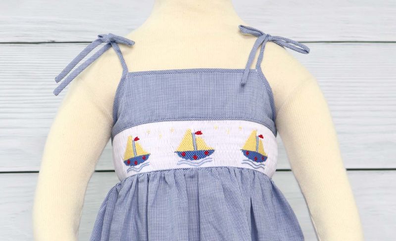 Girls Spring Dresses | Spring Dresses for Girls | Nautical Clothing 412036 A019 - product images  of 