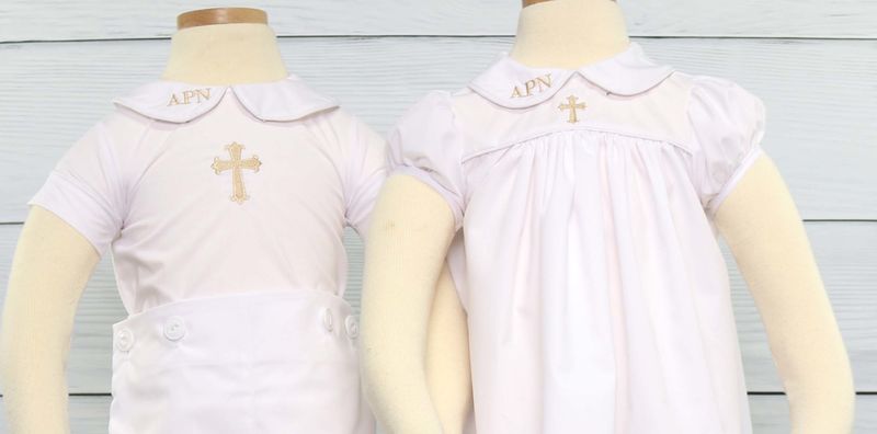 Baby Boy Christening Outfit, Twin Boy Girl Baptism Outfits 293448 - product images  of 