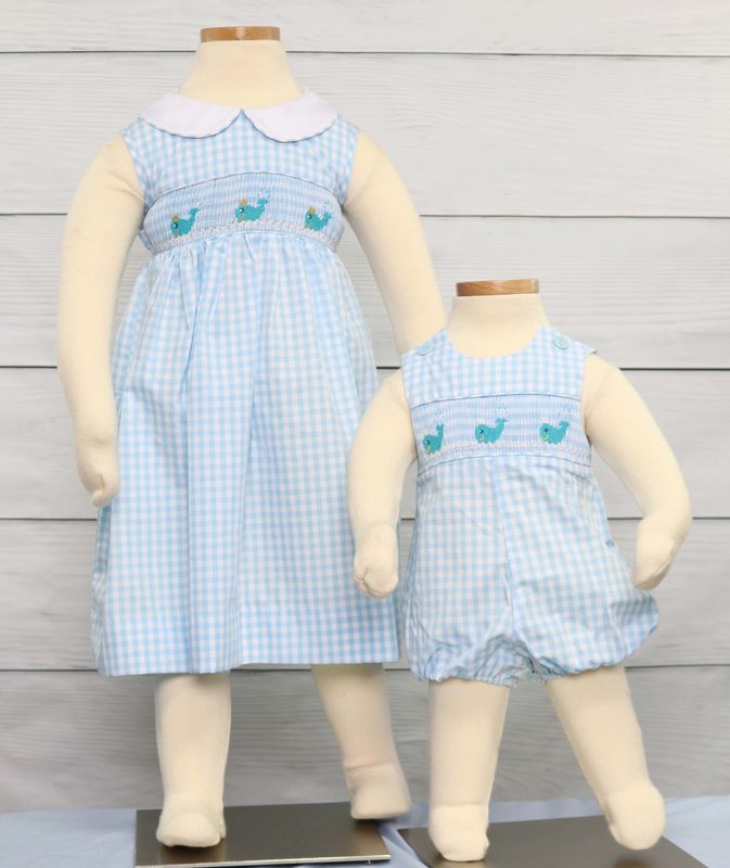 Whale Clothing | Smocked Dresses | Smocked Baby Clothes 412172 -A173 - product images  of 