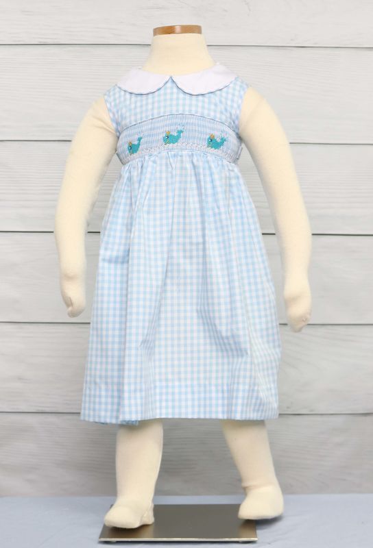 Whale Clothing | Smocked Dresses | Smocked Baby Clothes 412172 -A173 - product images  of 