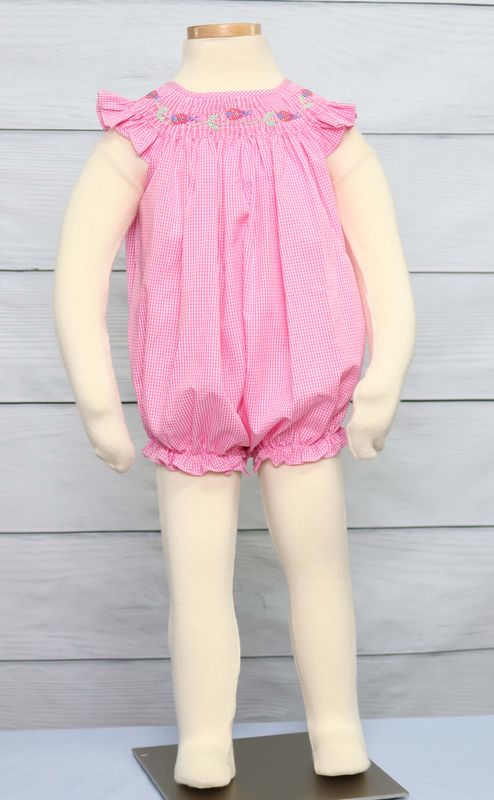 Smocked Baby Girl Clothes, Baby Onesies, Baby Girl Onesies 412311 - J013 - product images  of 