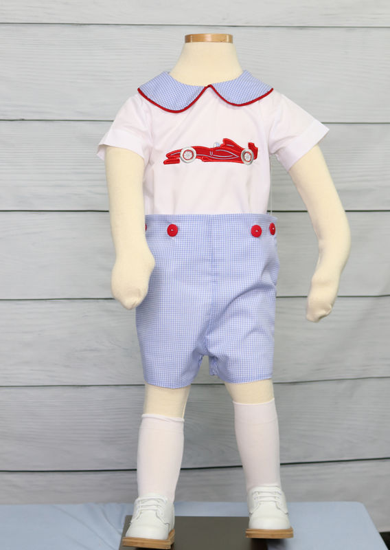 Baby Boy First Birthday Outfit, Race Car Birthday Party, Zuli Kids 293517 - product images  of 