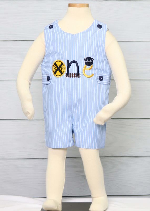 Train Birthday Party, Baby Boy Jon Jons, Baby Boy Shortalls 292292 - product images  of 