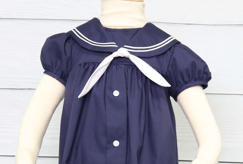 Nautical Clothing | Baby Girl Nautical Clothes | Toddler Sailor Dress 291645 - product images  of 