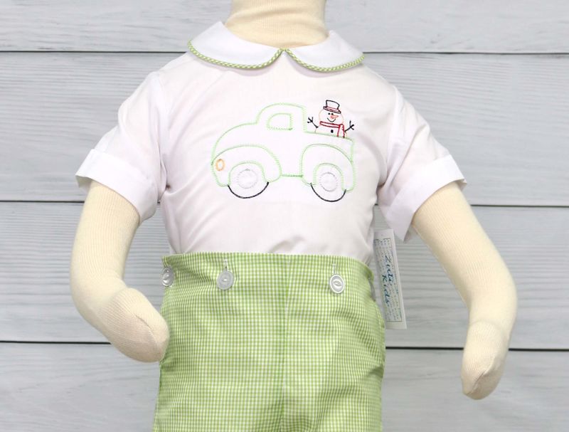 Toddler Boy Christmas Outfit, Boys Christmas Romper, Baby Boy Christmas Outfit 293109 - product images  of 
