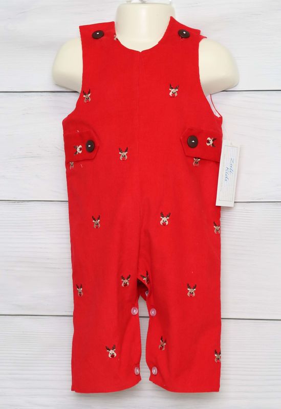 Baby Boy Christmas Outfit, Baby Boy First Christmas Romper 292213 - product images  of 