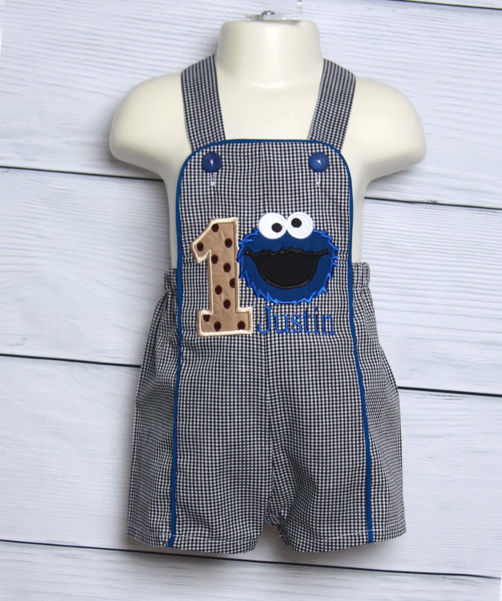 Cookie monster birthday outfit best sale