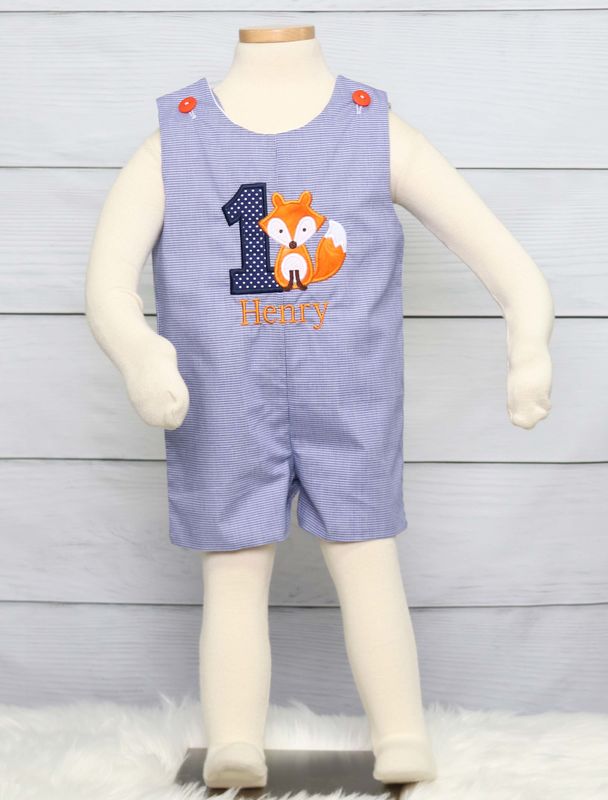 First Birthday Outfit for Baby Boy, Fox Birthday Party, Zuli Kids 292978 - product images  of 