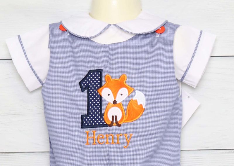 First Birthday Outfit for Baby Boy, Fox Birthday Party, Zuli Kids 292978 - product images  of 