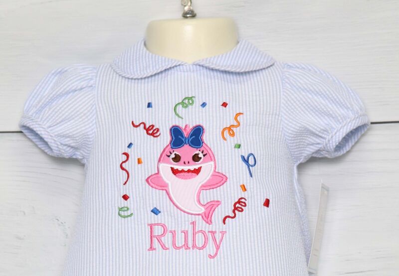 Shark Birthday, Cake Smash Outfit Girl, Zuli Kids 294945 - product images  of 