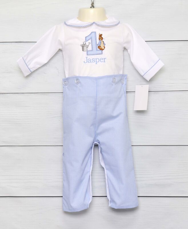 Baby Boy First Birthday Outfits, Peter Rabbit Birthday Outfit, Peter Rabbit Birthday Romper 294970 - product images  of 