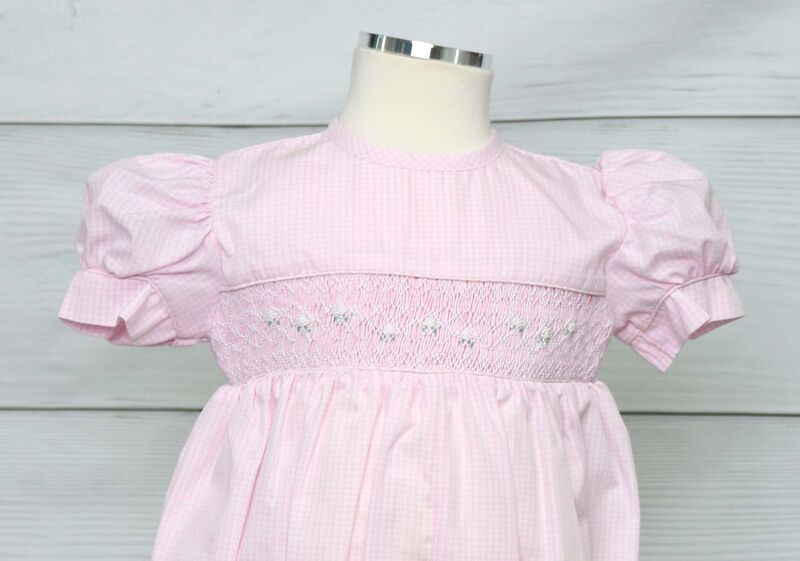 Smocked Baby Clothes, Baby Girl Bubble Romper, Smocked Baby Girl Clothes 412357-I114 - product images  of 