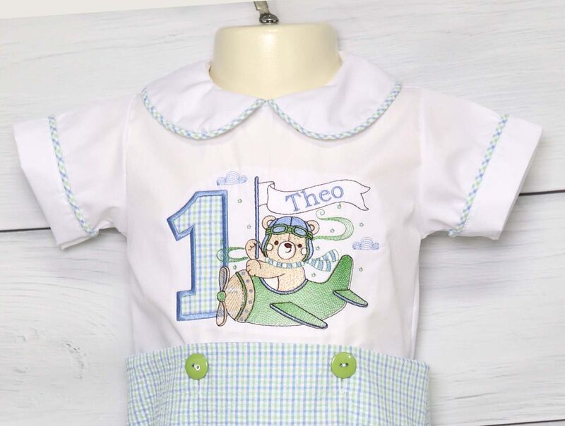 First Birthday Outfit for Baby Boy, Airpane Happy Birthday, Zuli Kids 295208 - product images  of 