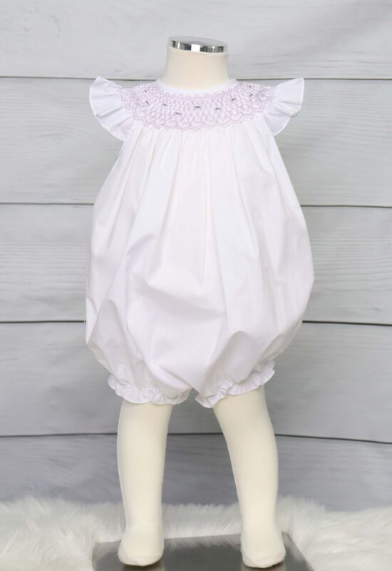Smocked Bubbles, Baby Girl Smocked Bubble,  Zuli Kids 412752 - DD146 - product images  of 