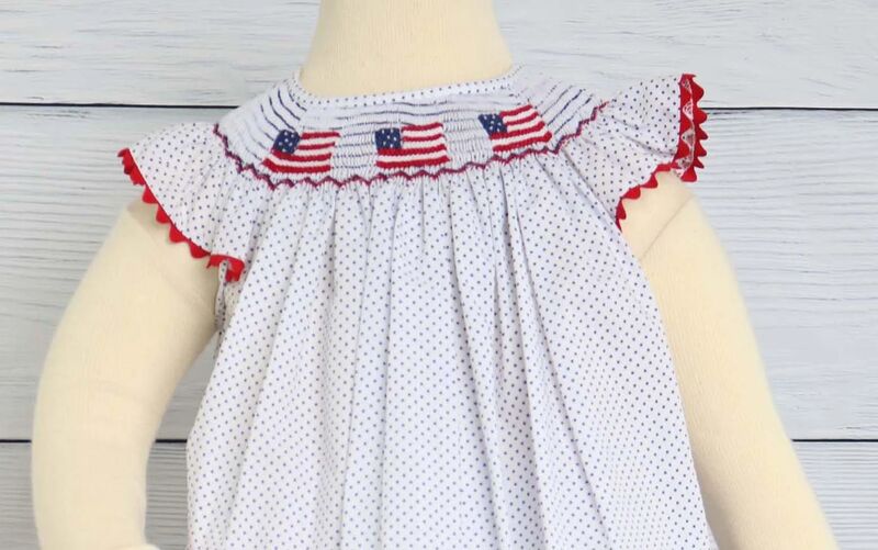   July 4th Girl Outfits, Baby Girl 4th of July Outfit, Zuli Kids 412392 - AA051 - product images  of 