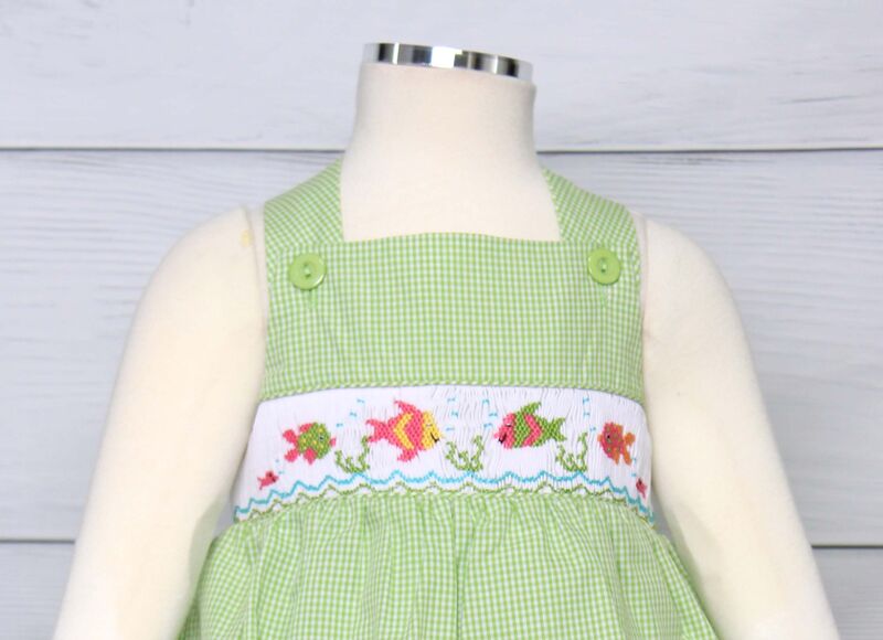 Smocked Bubbles, Baby Dress Smocked, Ofishally ONE, Zuli Kids 412675 - CC251 - product images  of 