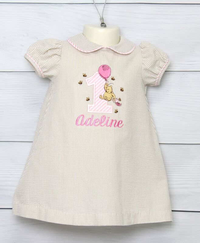 First Birthday Outfit for Baby Girl - Pooh Bear Party byZuli Kids   294936 - product images  of 