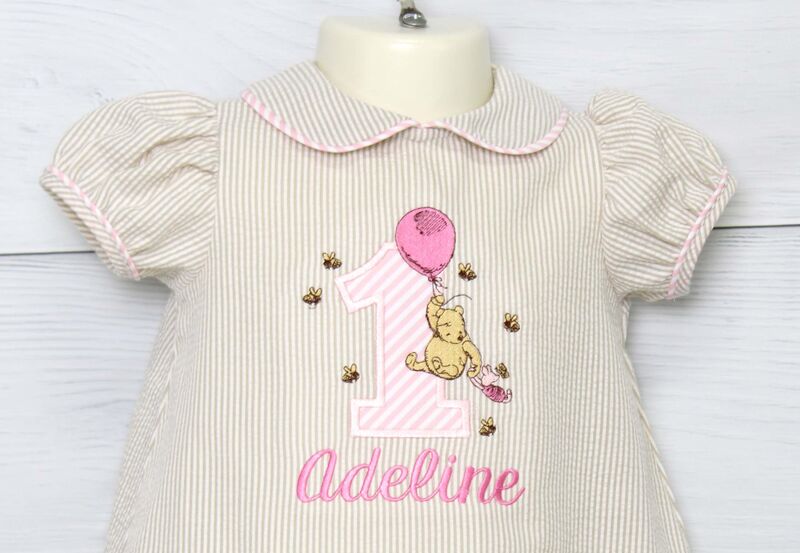 First Birthday Outfit for Baby Girl - Pooh Bear Party byZuli Kids   294936 - product images  of 