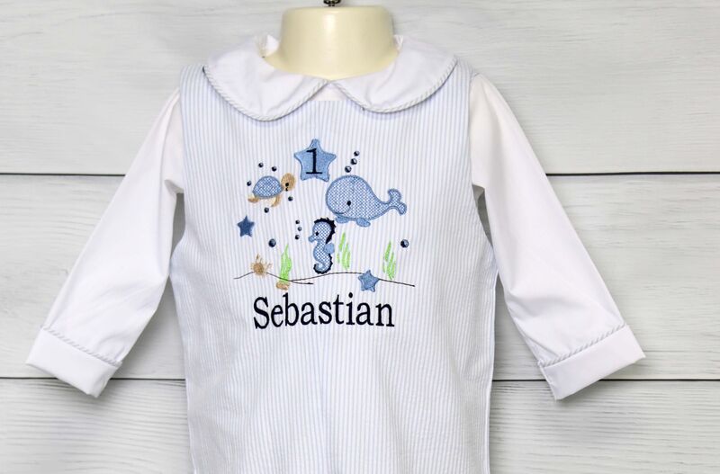 ONEder the Sea – First Birthday Romper by Zuli Kids 295453 - product images  of 