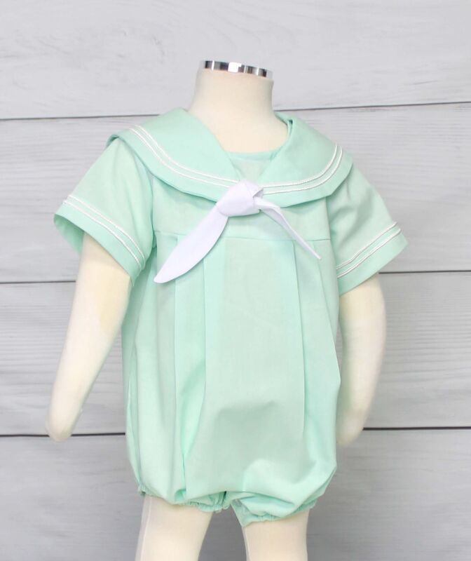 Baby Sailor Outfit - Nautical Birthday Theme - Baby Boy Sailor Outfit by Zuli Kids 291578 - product images  of 