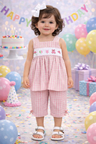 Little,Girl,Clothes,,Girls,Boutique,Clothing,,Smocked,Baby,Toddler,Capris,412290,-,I139,Clothing,Children,Baby_Girl_Clothes,Ruffle_Capri_Set,Beach_Clothing,Beach_Portrait,Portrait_Clothing,Baby_Clothes,Girls_Capri_Pants,Girls_Capris,Girl_Capri_Pants,Toddler_Beach_Dress,Playwear,Playsuit,Play_Wear,Poly Cotton Fabric