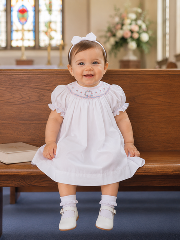 Easter,Dresses,|,Outfits,Baby,412044-A027,Baby Girl Clothes - Baby Smocked Dress - Bishop Dress - Smocked Bishop - Smocked Bishop Dress - Smocked Dresses Baby Girl