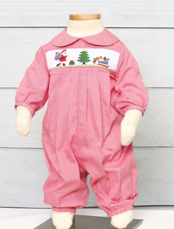 Christmas Outfits for Infants - Baby Boy Christmas Outfit - Smocked Christmas Outfits by Zuli Kids 412901 - DD258 - product images  of 
