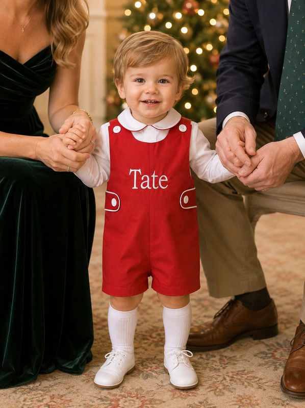 Toddler Christmas Outfits - Baby Christmas Outfit Boy - Monogrammed Baby Clothes - Boys Holiday Outfit 292578 - product images  of 