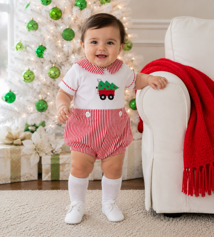 Toddler Boy Christmas Outfits -  Christmas Outfifs for Baby Boy - Christmas Bubble by Zuli Kids 291621 - product images  of 