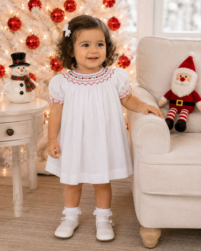 Christmas Dresses for Toddlers - Christmas Smocked Dresses - Zuli Kids412723 -DD120 - product images  of 