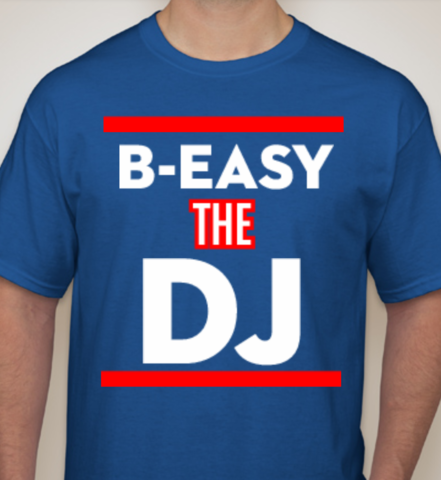 B-Easy,The,DJ,Men's,T-Shirt,-,Blue