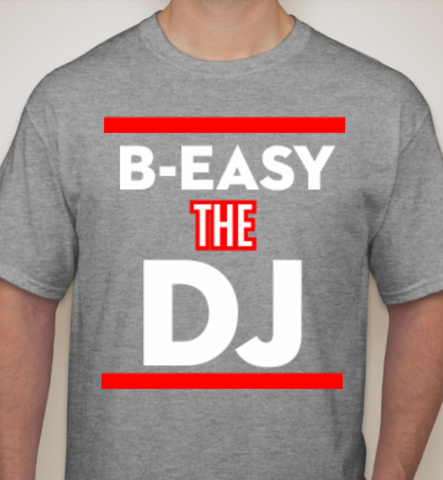 B-Easy,The,DJ,Men's,T-Shirt,-,Grey,B-EASY THE DJ, T-SHIRT, GREY