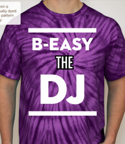B-Easy,The,DJ,Men's,T-Shirt,-,Tye,Dye,Purple,B-EASY THE DJ, Tye Dye, T-SHIRT