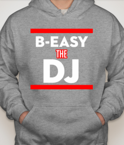 B-Easy,The,DJ,Men's,Hoody,-,Grey,B-Easy the dj, hoody, Grey