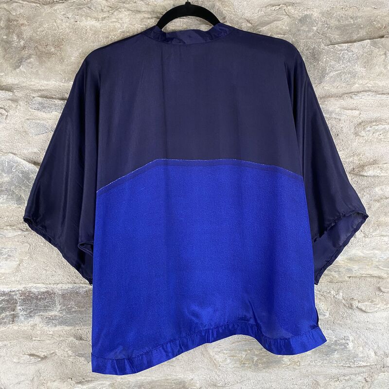 SALE // PETITE KIMONO STYLE JACKET UK8 to UK12: royal and electric blue  - product images  of 