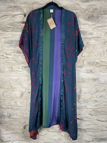SALE,//,LONG,KIMONO,STYLE,JACKET,ONE,SIZE,UK10,to,28:,multicolour,Multicolour, abstract  , long, Kimono, style, jacket, curvy, plus, size, on, the, verge