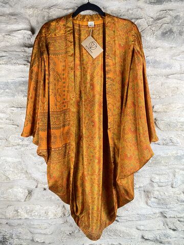 ORIGINAL,KIMONO,style,jacket,UK8,to,UK14:,earthy,and,autumnal, autumnal , kimono, style jacket, soft, polyester, kaftan, jacket, cardigan, ontheverge