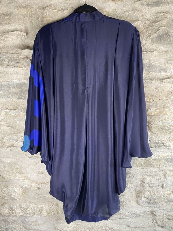 SALE // ORIGINAL KIMONO style jacket UK8 to UK14: 2 blues - product images  of 