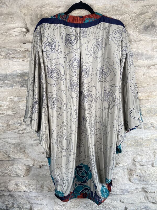 ORIGINAL KIMONO style jacket UK8 to UK14: grey, blue, teal and maroon - product images  of 