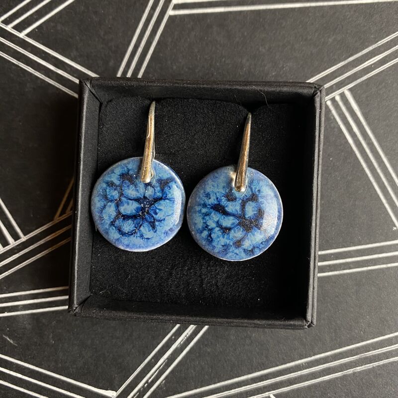 LAVVŌ MEDIUM drop earrings: blue universe  - product images  of 