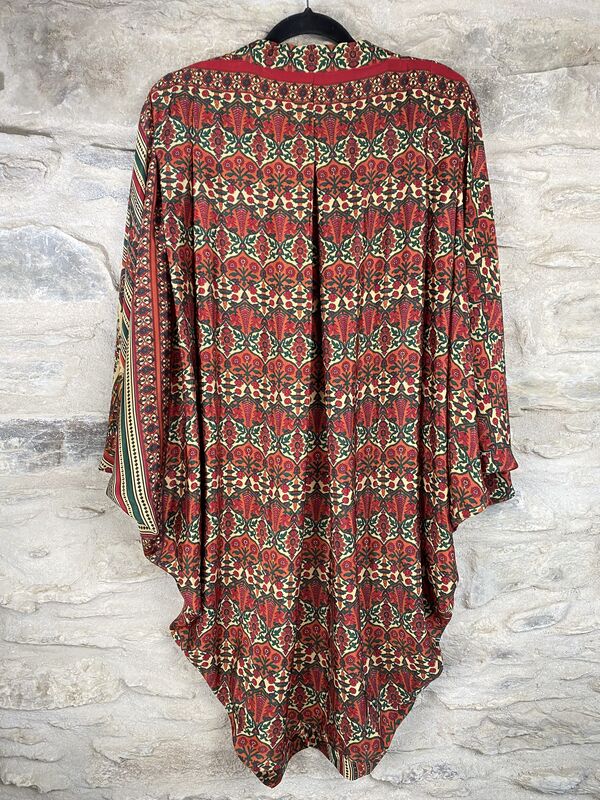 ORIGINAL KIMONO style jacket UK8 to UK14: cream, green, orange and red  - product images  of 